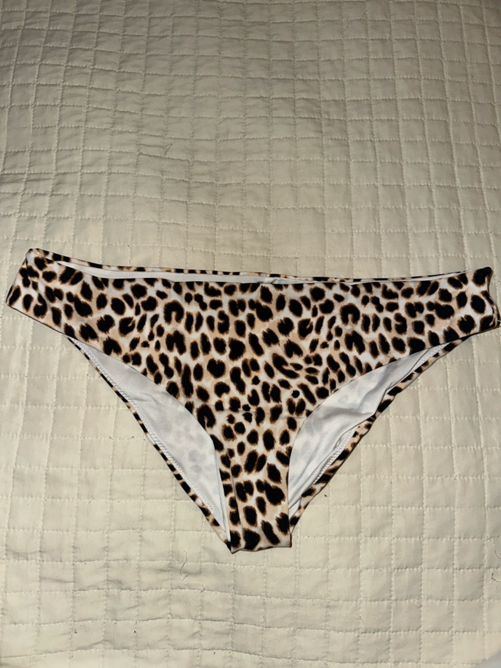 PINK Victoria's Secret Leopard Print Bikini Bottoms in Tan, Black, Brown